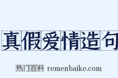 真假爱情造句是什么意思的图片